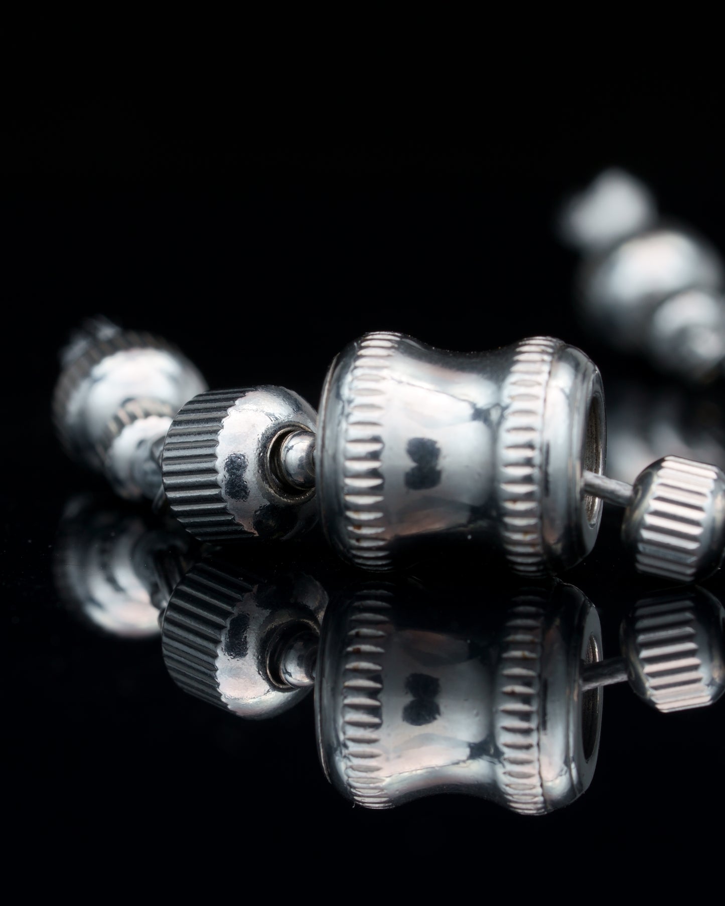 SISQA RUN | STRAIGHT LINE STEEL BEADS | BLACK STEEL GEM | 6MM | 35GR