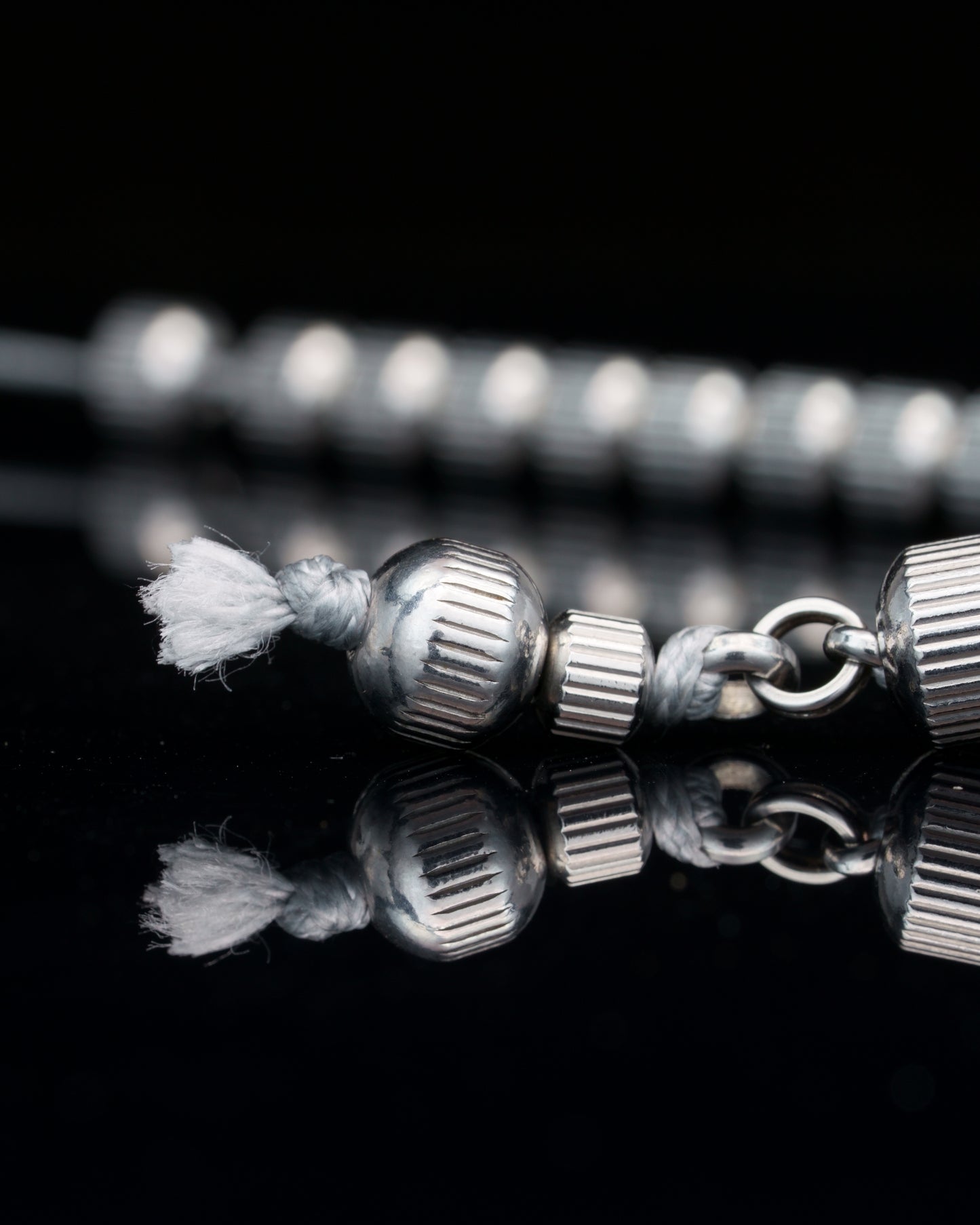 SISQA RUN | STRAIGHT LINE STEEL BEADS | BLACK STEEL GEM | 6MM | 35GR