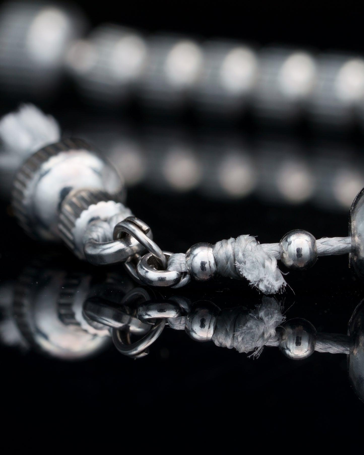 SISQA RUN | STRAIGHT LINE STEEL BEADS | BLACK STEEL GEM | 6MM | 35GR