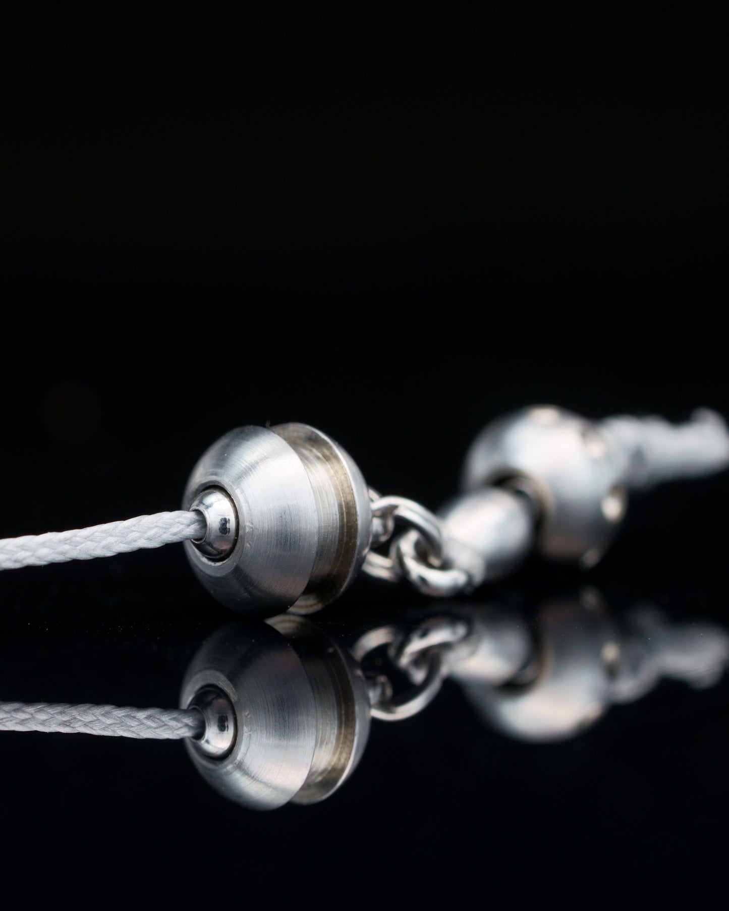 SISQA RUN | HAND POLISHED MATTE STEEL BEADS | RUDRAKSHA STEEL GEM | 6MM | 35GR