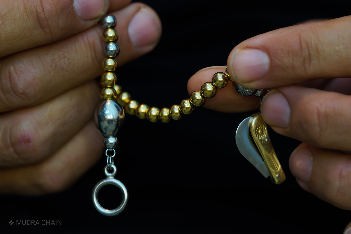 SIKH BRACELET | GOLD STEEL BEADS | 6MM