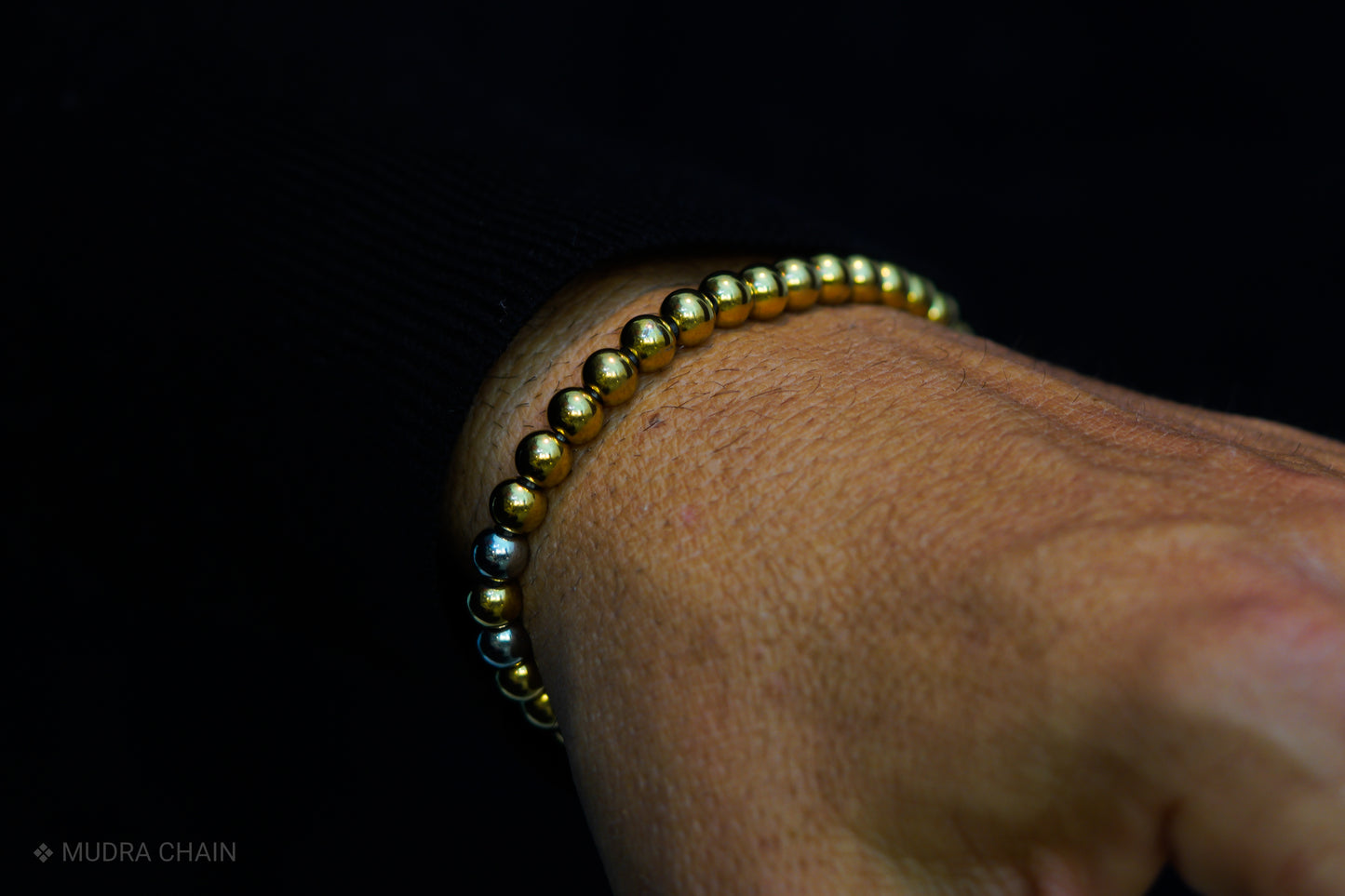 SIKH BRACELET | GOLD STEEL BEADS | 6MM