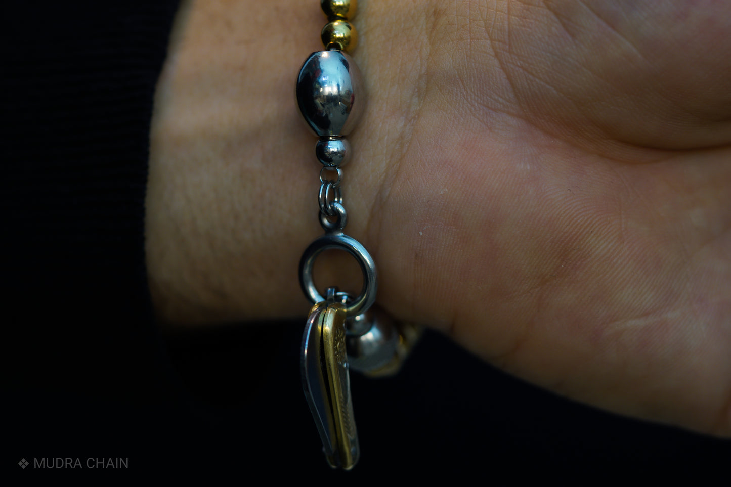 SIKH BRACELET | GOLD STEEL BEADS | 6MM