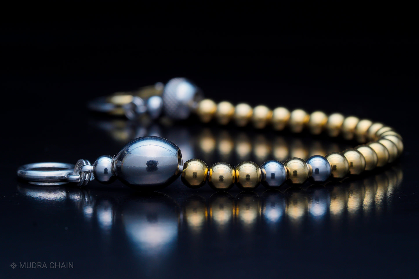 SIKH BRACELET | GOLD STEEL BEADS | 6MM