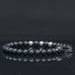 BLACK MAMBA BRACELET⬩TOURMALINE GEMS⬩ GRAY COPPER THREE DOTS