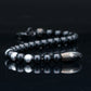 BLACK MAMBA BRACELET⬩TOURMALINE GEMS⬩ GRAY COPPER THREE DOTS