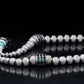 HARA NECKLACE | RUDRAKSHA TEXTURE STEEL BEADS | TOURQUIZE PENDANT