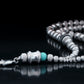 HARA NECKLACE | RUDRAKSHA TEXTURE STEEL BEADS | TOURQUIZE PENDANT