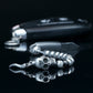 JABBAWOKEY | SKULL HEAD | STRAIGHT LINE STEEL | BLACK STEEL GEM | K NIFE PENDANT | 6MM