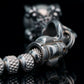 DRAGON MUDRA | RUDRAKSHA STEEL | TOURQUIZE GEM | 6-8MM