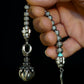 DRAGON MUDRA | RUDRAKSHA STEEL | TOURQUIZE GEM | 6-8MM